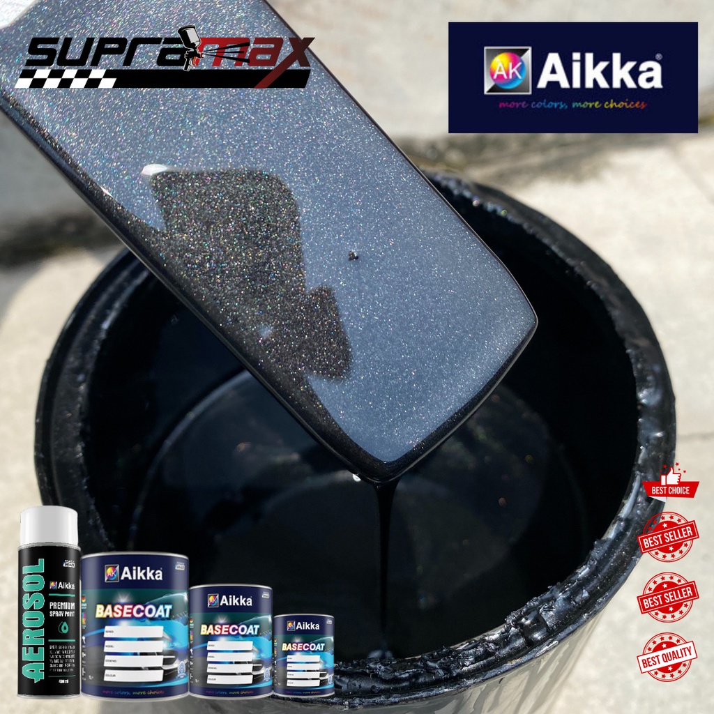 SUPARAMAX Aikka Black metallic/ hitam metallic / Touch Up Paint / DIY