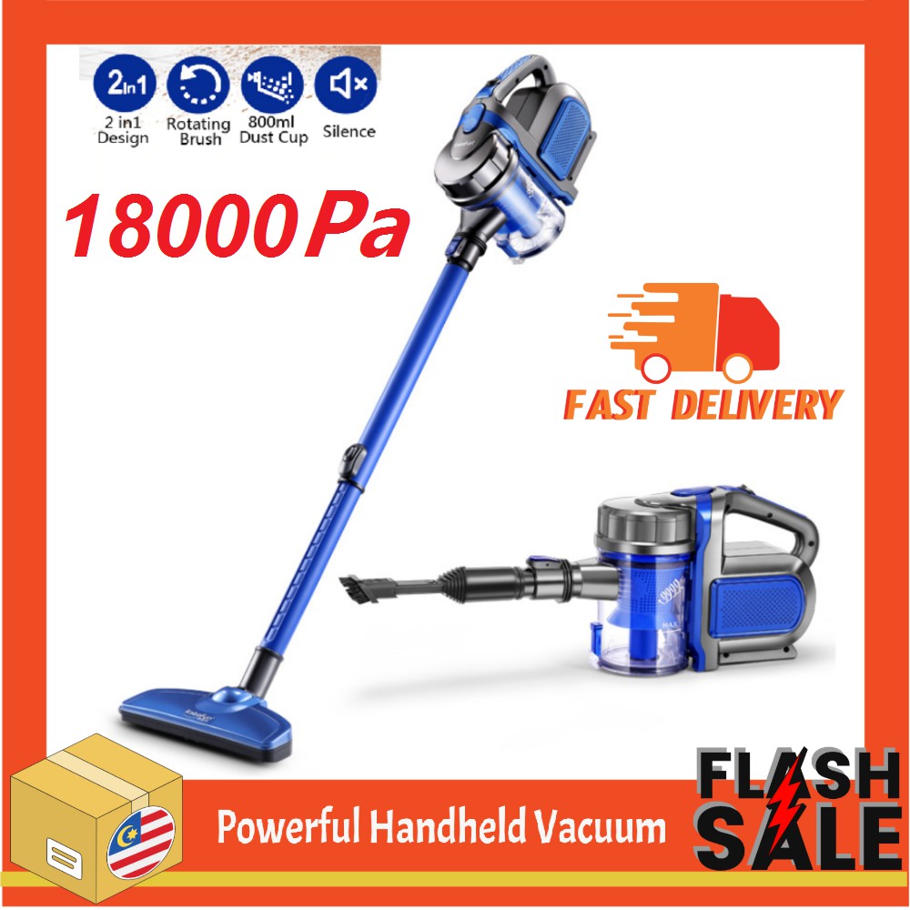 2 in 1 Handheld Cord Vacuum Cleaner Cyclone 18000Pa Strong Suction Vacuum 1000W Dust Collector