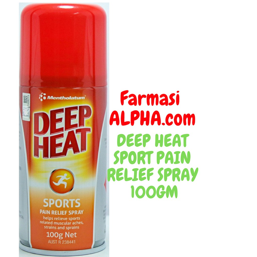 DEEP HEAT SPORTS PAIN RELIEVE SPRAY 100GM Shopee Malaysia