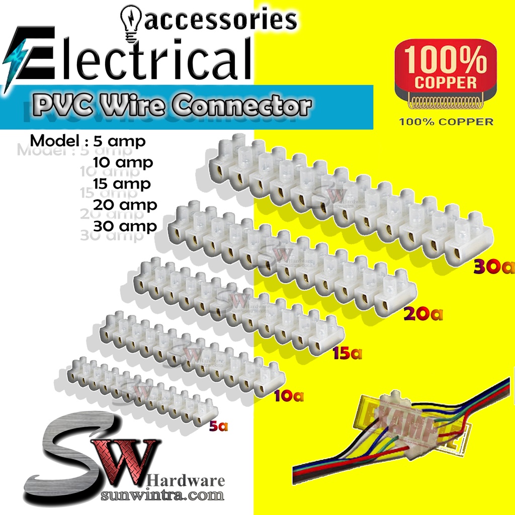 5A 10A 15A 20A 30A PVC Wire Cable connector connecter Terminal Block 12