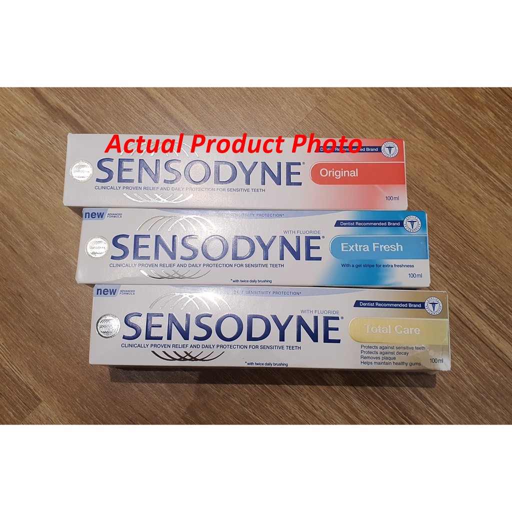 Sensodyne Toothpaste with fluoride 100gram [Ready to send] Shopee