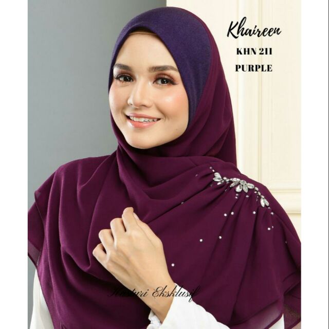 Koleksi Tudung Raya KHAIREEN TWIST by Kasturi Ekslusif