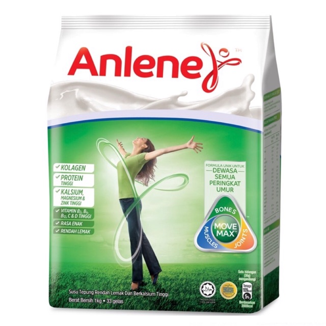 Anlene Regular Milk Powder 1kg Shopee Malaysia