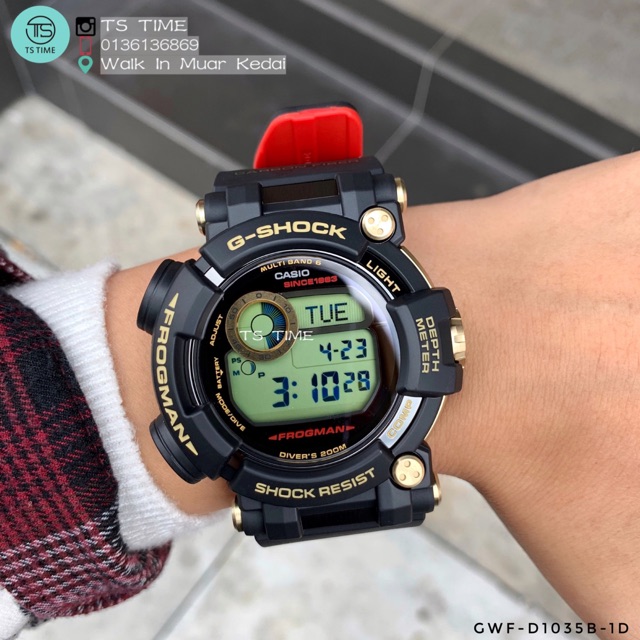 CASIO G SHOCK Frogman 35th Anniversary GOLD TORNADO Series GWFD1035B