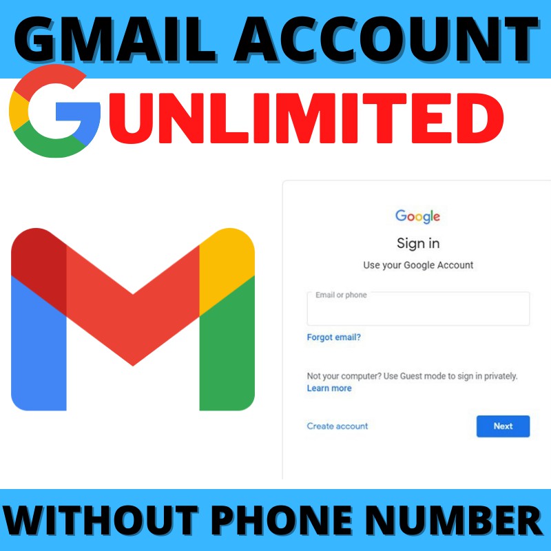 Unlimited Gmail Account NEW & FAST ( TO SIGN UP ANY
