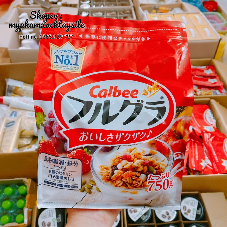 New Model Calbee Japanese Instant Cereal 800GR LowSugar Weight