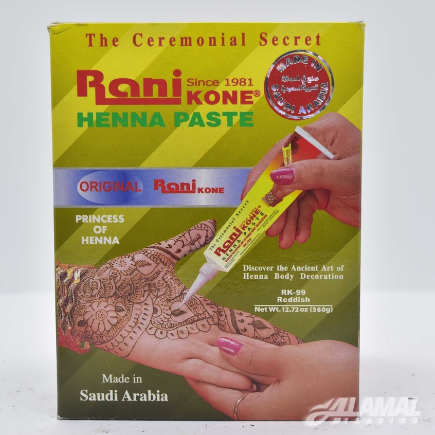 ORIGINAL Rani Kone Henna 1Box 12Piecs /Inai Nail Decoration natura/RANI