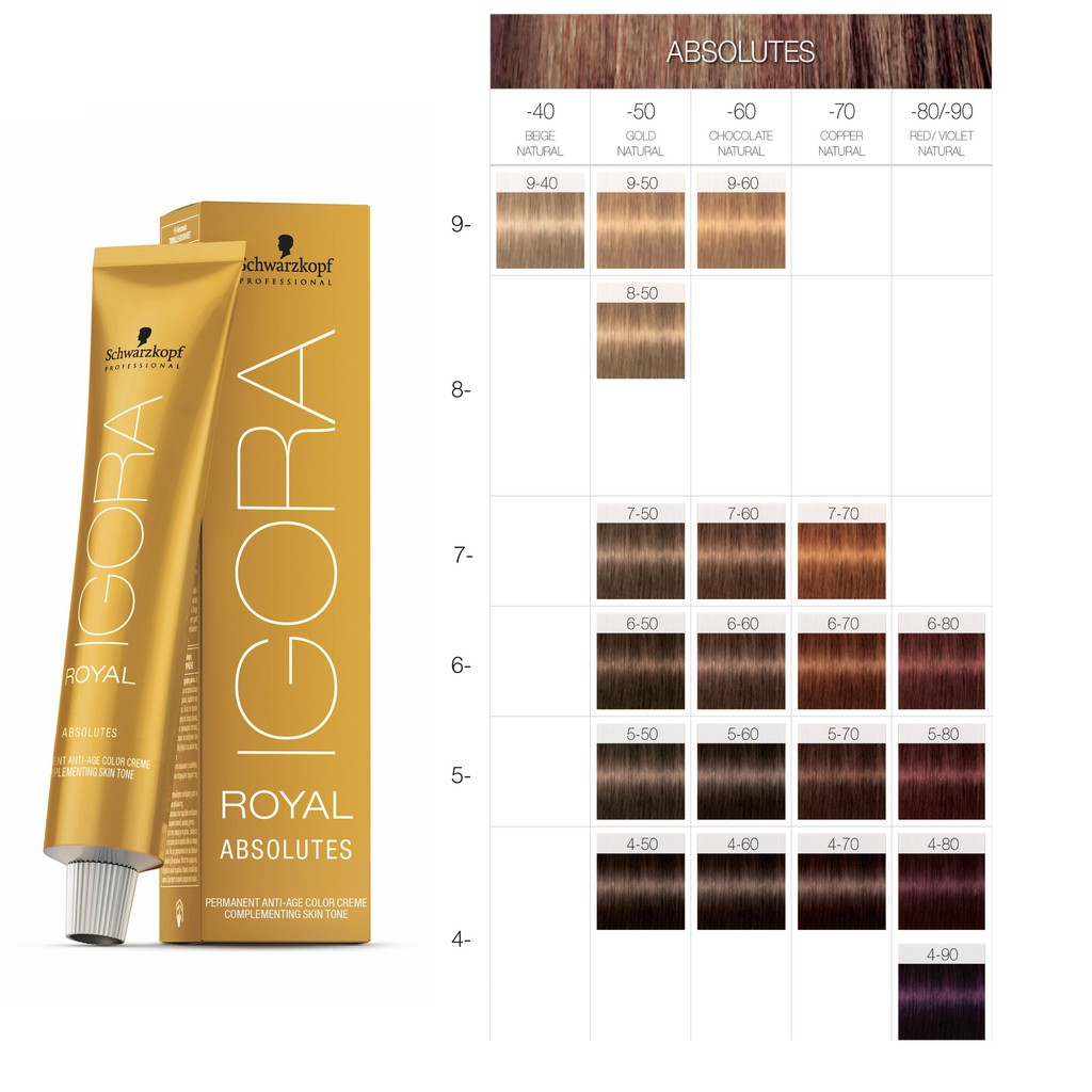 IGORA ROYAL ABSOLUTES WITH PEROXIDE 6% 60ML | Shopee Malaysia