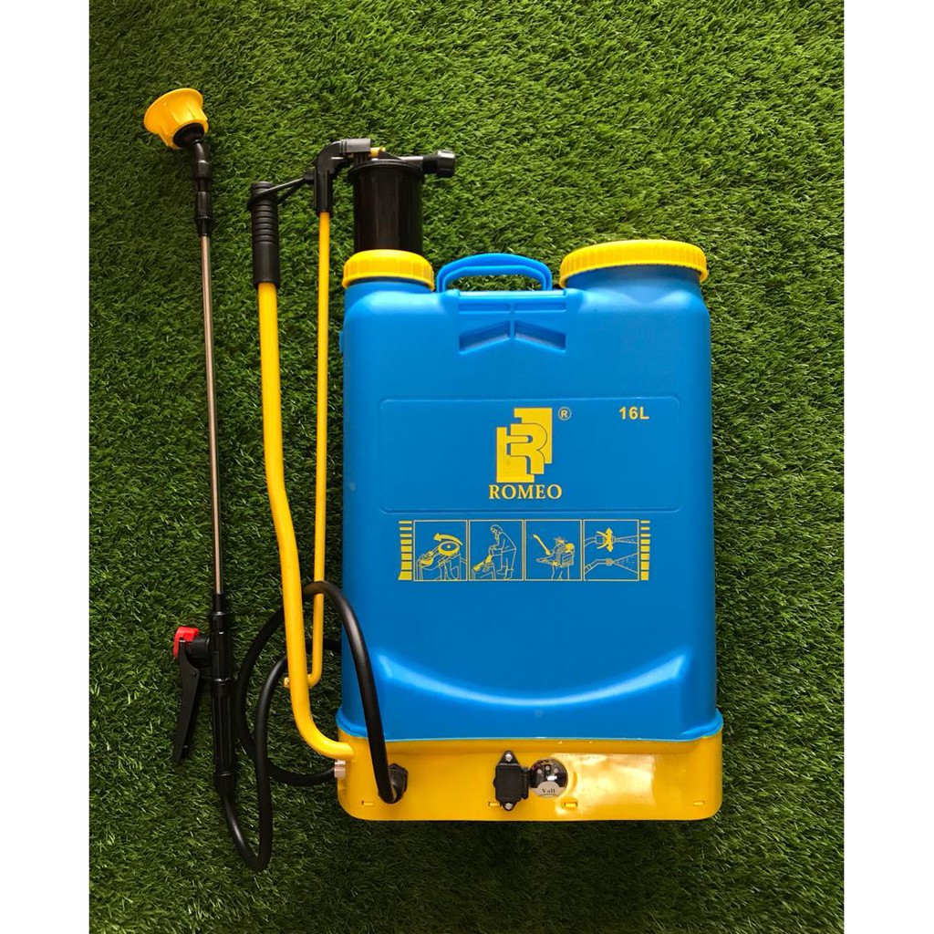 16L 2in1 Electric Manual Battery Knapsack Sprayer Chemical Pump Pam