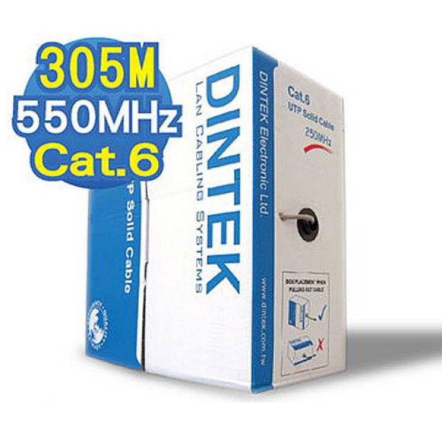 [LOCAL] DINTEK CAT5E CAT6 23AWG UTP NETWORK CABLE 305M 1BOX Shopee