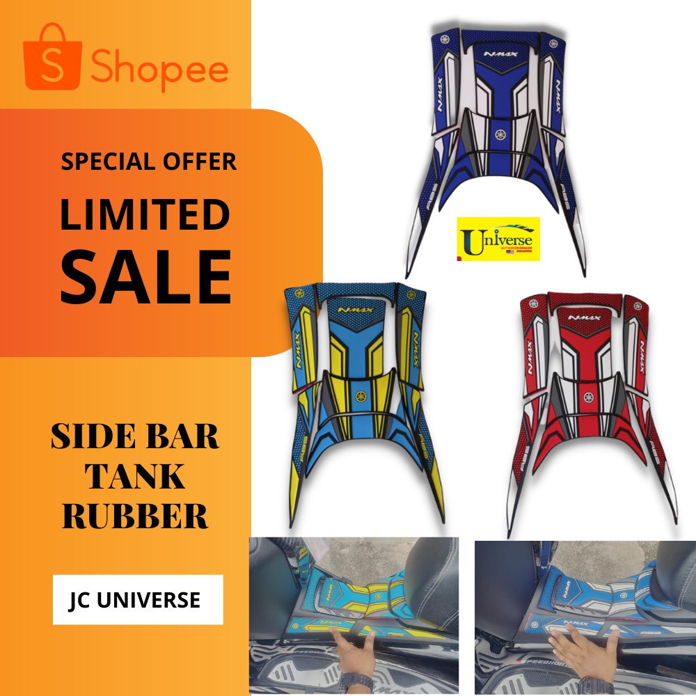 YAMAHA NMAX MOTORCYCLE SIDE BAR TANK RUBBER GMA NEMO PELINDUNG TANGKI