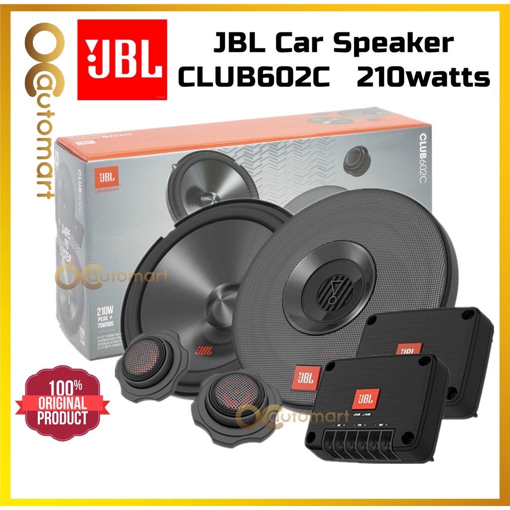 JBL Club 602C 2way Component 6.5 inch Speaker Car Spk With Tweeter