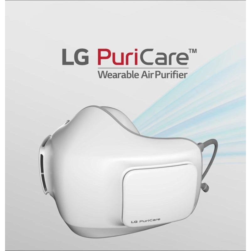 Ready Stock Lg Puricare Mask Type Wearable Air Purifier Smart Intelligent Electric Face Mask Good Air Wear Shopee Malaysia