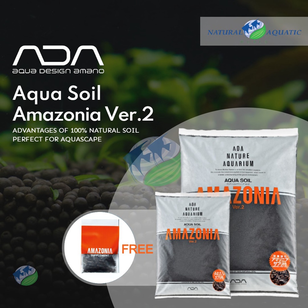 ADA Aqua Soil Amazonia Ver.2 Normal (1L /3L /9L) 100 Nature Soil