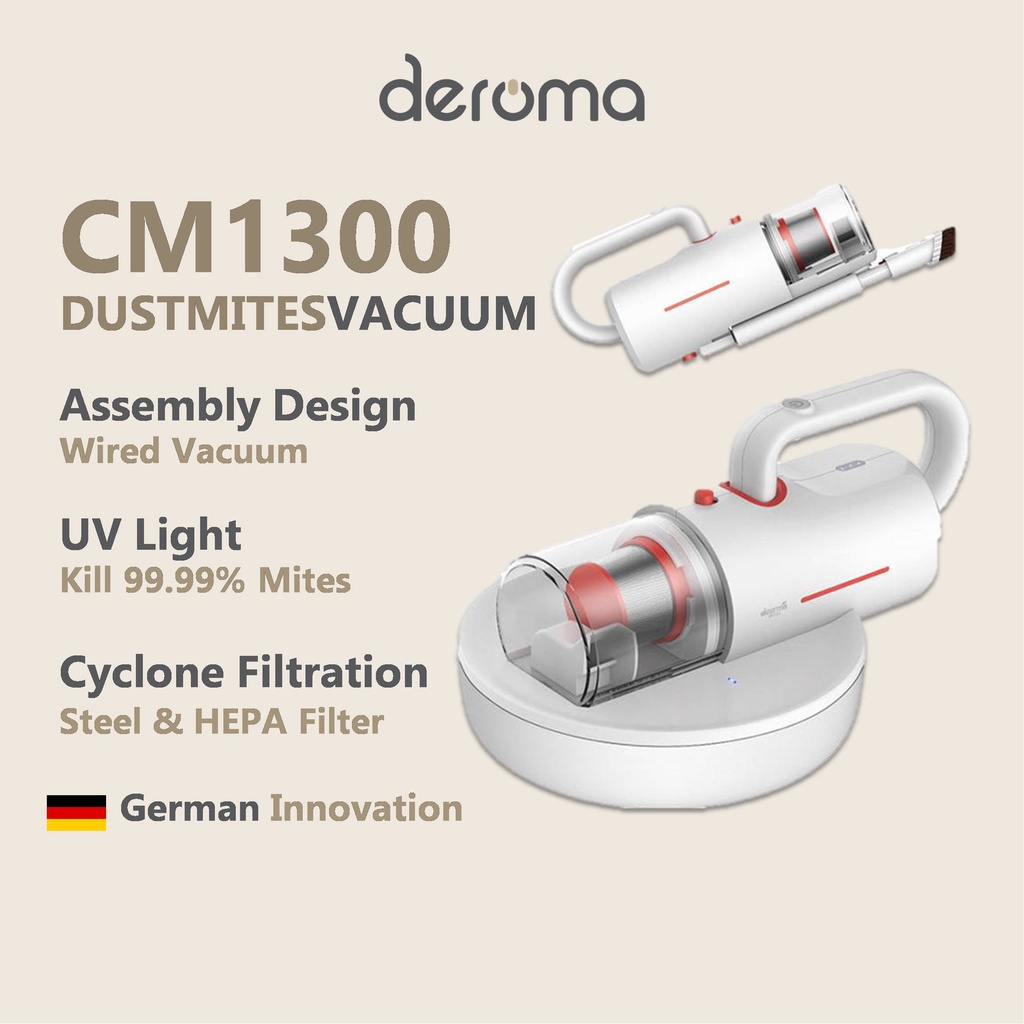 Deroma Deerma CM1300 Dust Mite Bed Vacuum Cleaner Light Vacuum