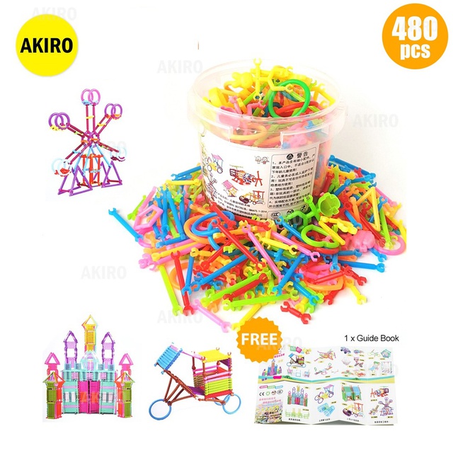 AKIRO 480pcs Smart Stick Lego Building Blocks Bricks Kids Toy Toys (Include Box) Shopee Malaysia