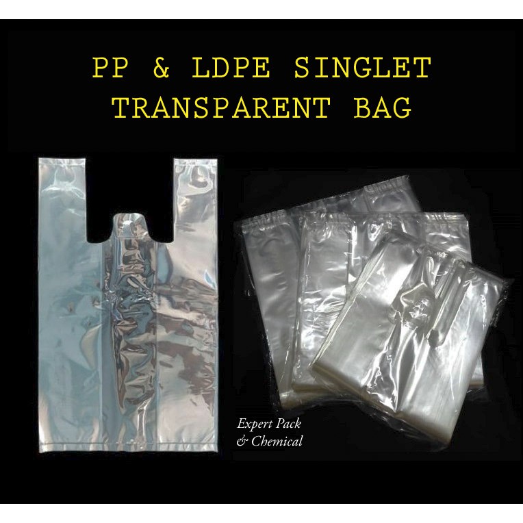 PP & LDPE Singlet Transparent Bag / Clear Transparent Plastic Bag