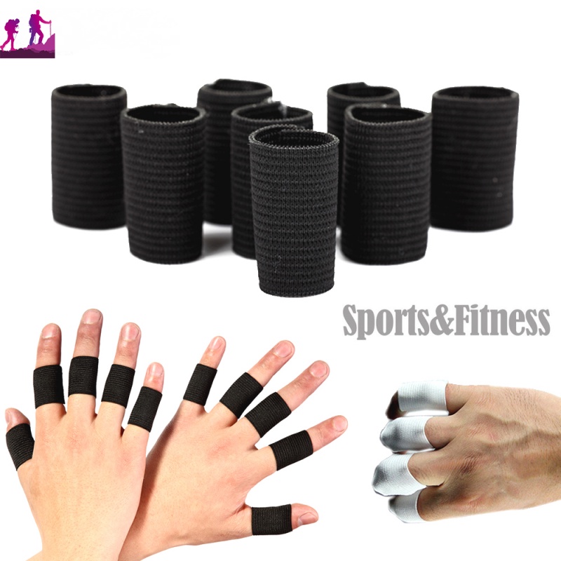 10pcs Stretchy Sports Finger Sleeves Arthritis Support Finger Guard