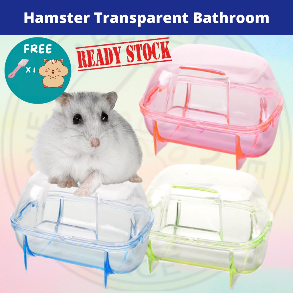 Hamster Bathtub / Hamster Plastic Transparent Shower / Toilet Small
