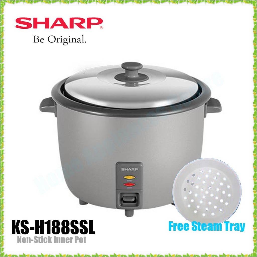 SHARP RICE COOKER SILVER (KSH188SSL) Shopee Malaysia