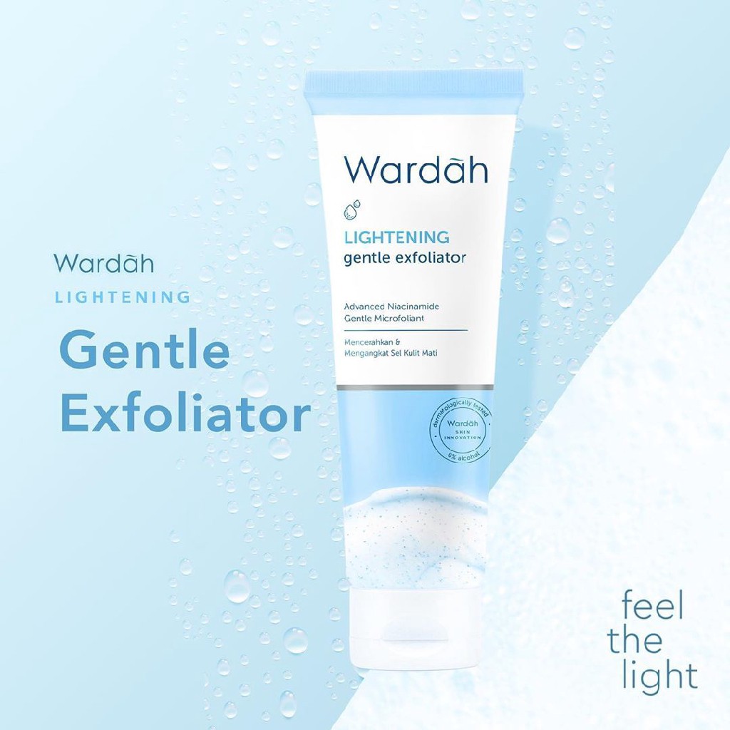 Wardah lightening GENTLE EXFOLIATOR / facial scrub scrub whitening