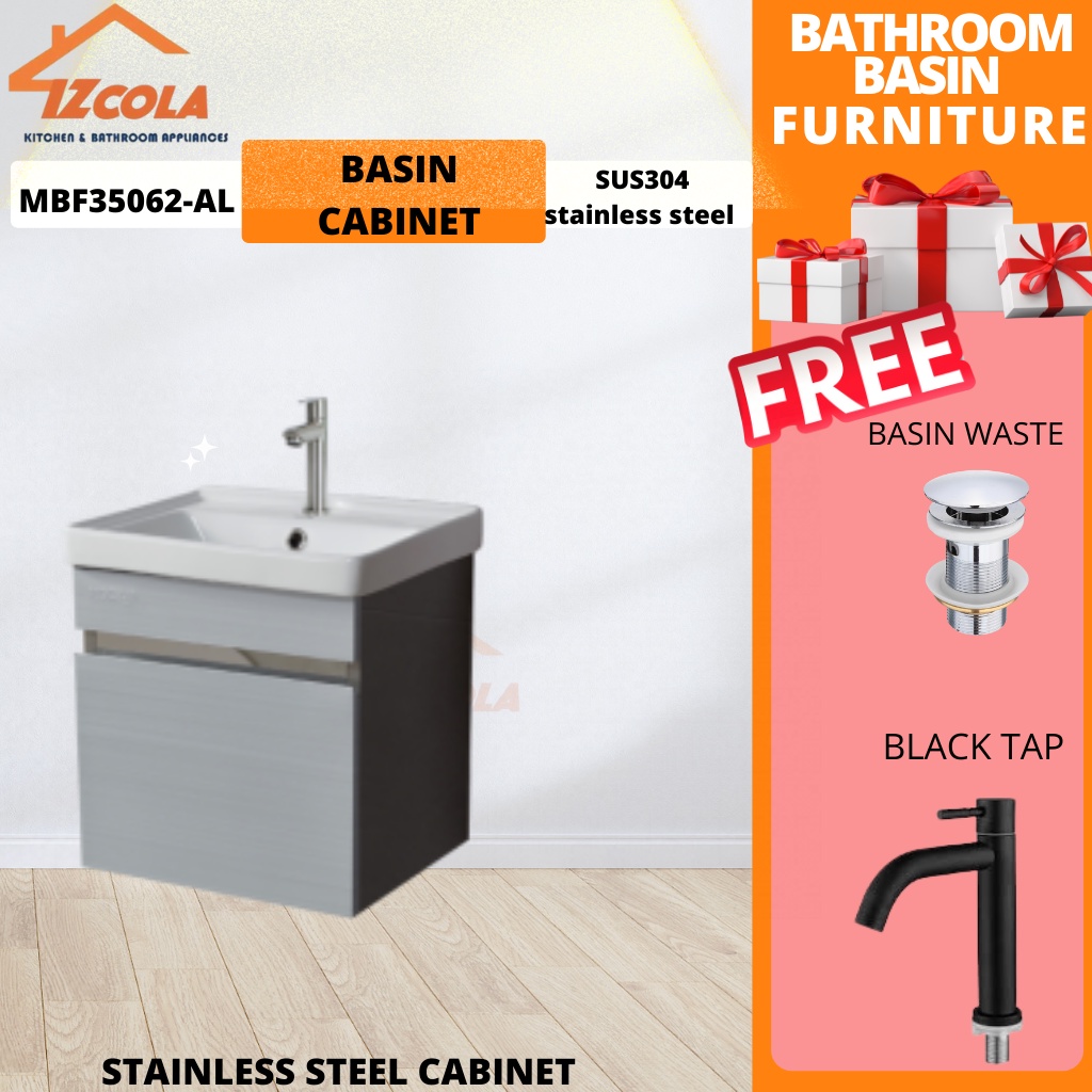 STAINLESS STEEL Bathroom Mirror Ceramic Basin Sink Bathroom