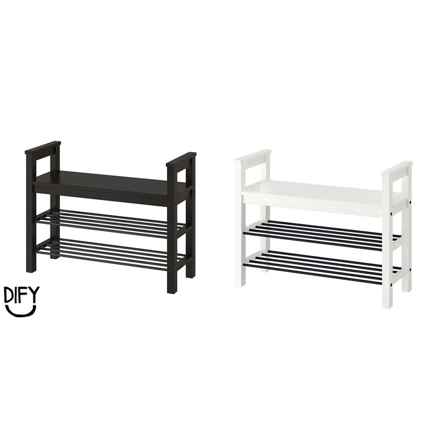 HEMNES Bench with shoe storage Size85x32cm 100 Genuine Shopee