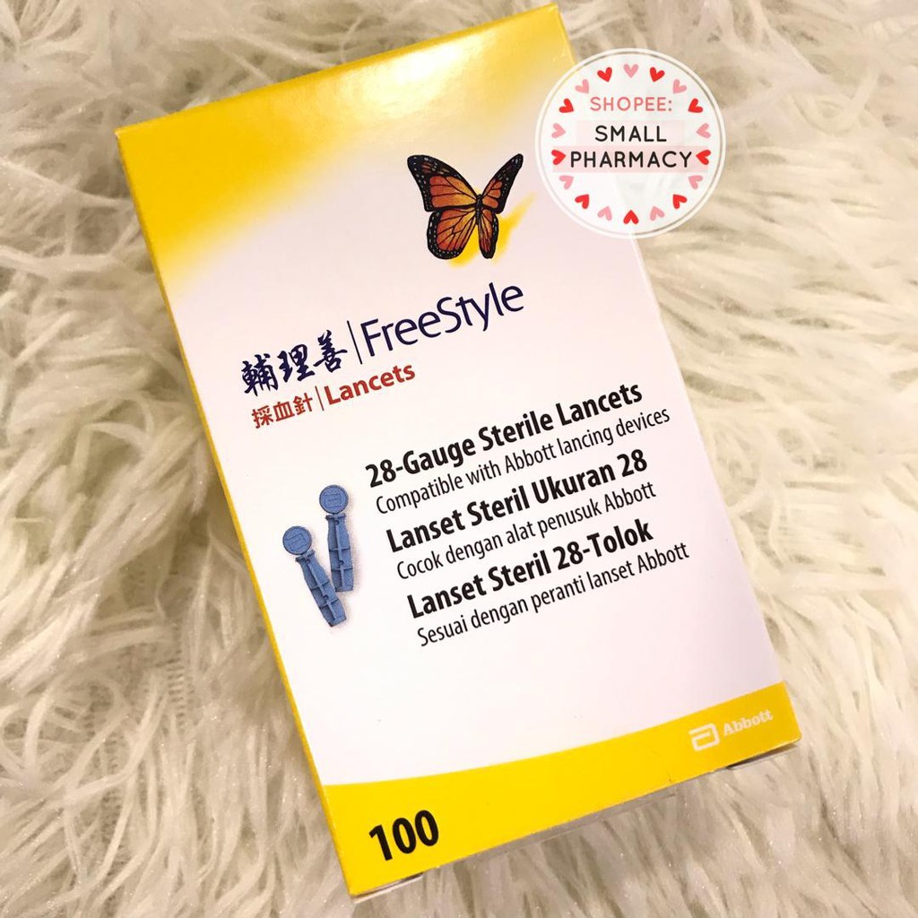 ABBOTT FREESTYLE Thin Lancets / Lancet 100s Shopee Malaysia