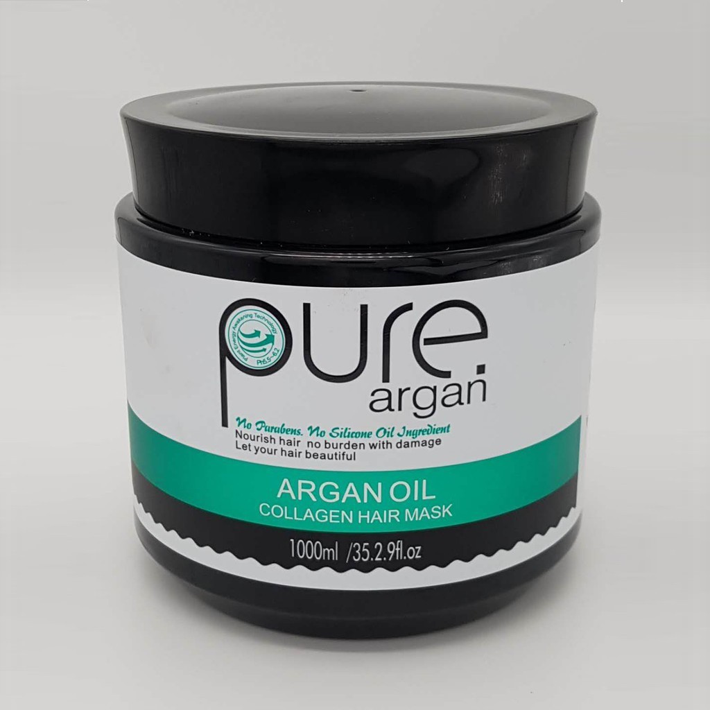 Pure Argan Oil Collagen Hair Mask 1000ml Shopee Malaysia