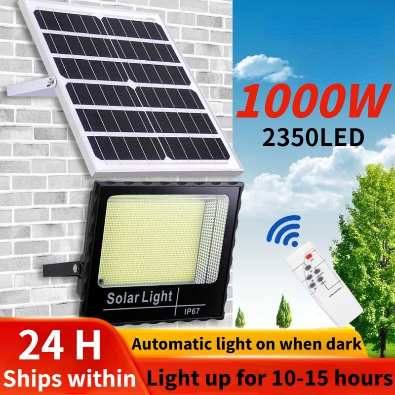 Solar light 500W 800W 1000W Outdoor Lighting IP67 Lampu Solar outdoor