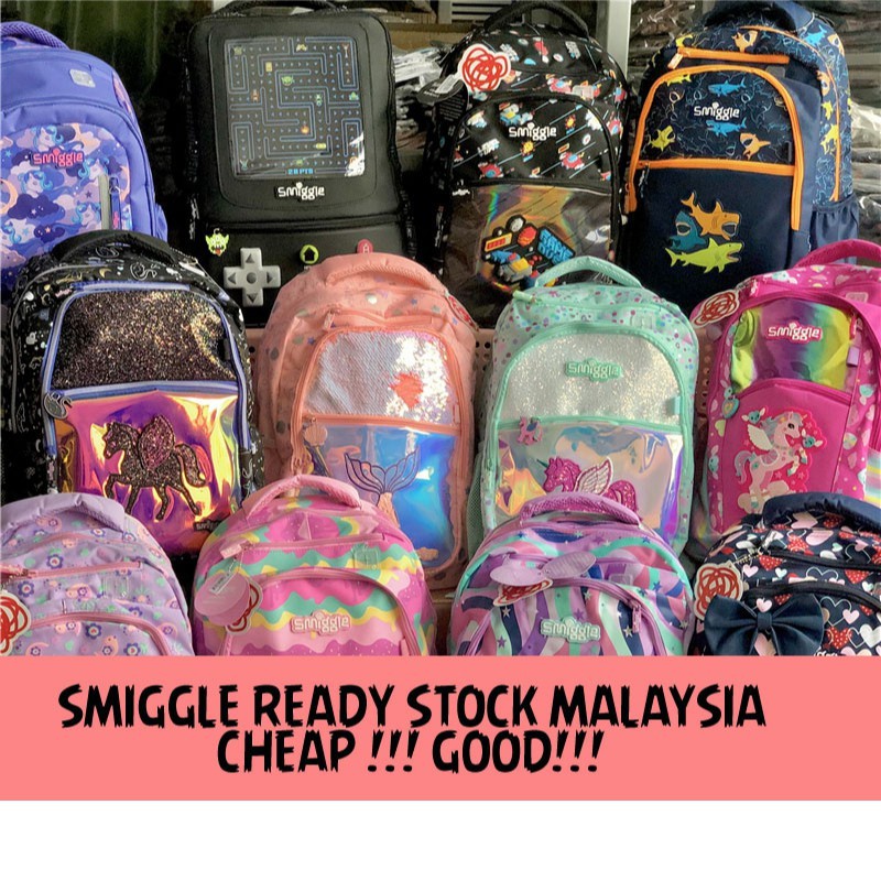 READY STOCK 💥 SALE 💥SMIGGLE SCHOOL BAG SMIGGLE PENCIL CASE SMIGGLE BAG