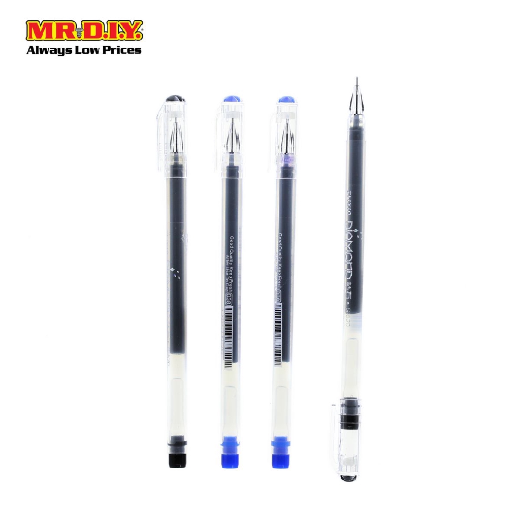 NIEKI Gel Pen 0.5mm GE520 (4 pcs) Shopee Malaysia