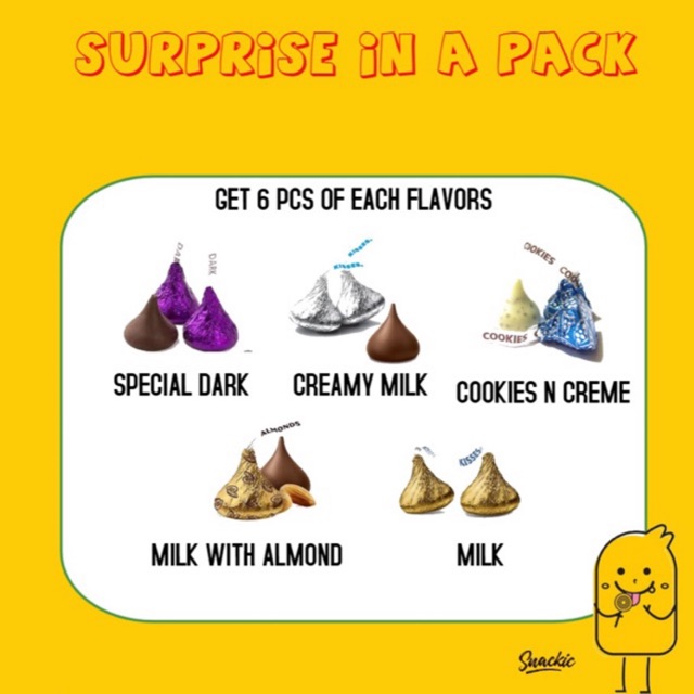 Assorted Kisses in a Pack (30PCS) Shopee Malaysia