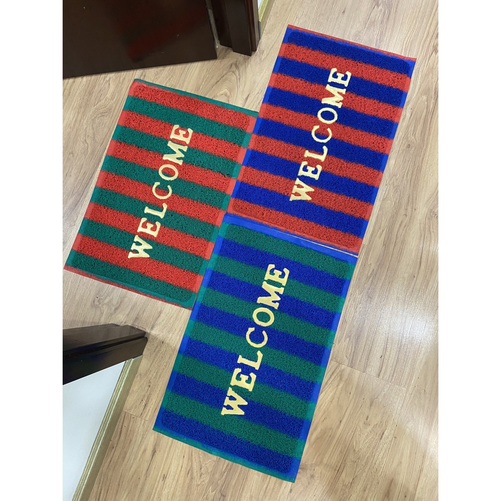 Discharge Tangled plastic foot mats with antislip rubber sole many