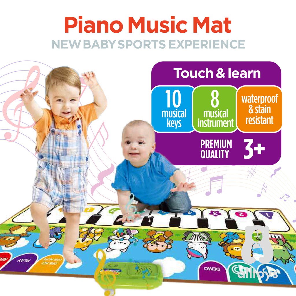 SR99. Piano Music Mat for Kids Floor Piano Mat Musical Keyboard Playmat