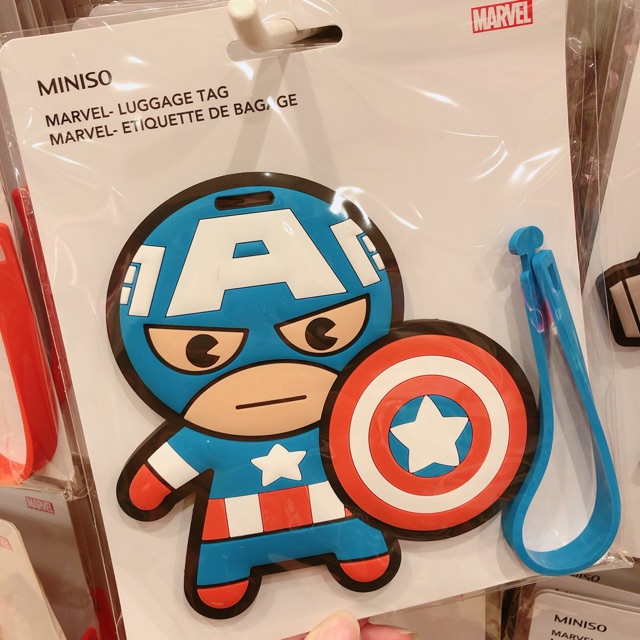 Marvel Luggage Tag Miniso Marvel Luggage Tag Name Tag Shopee Malaysia
