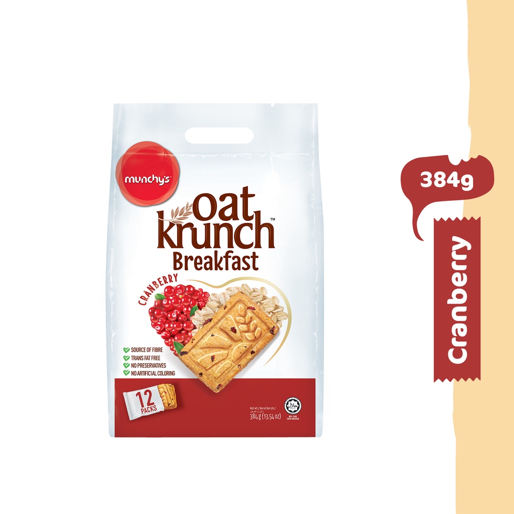 Munchy's Oat Krunch Biscuit Cranberry (384g) Shopee Malaysia