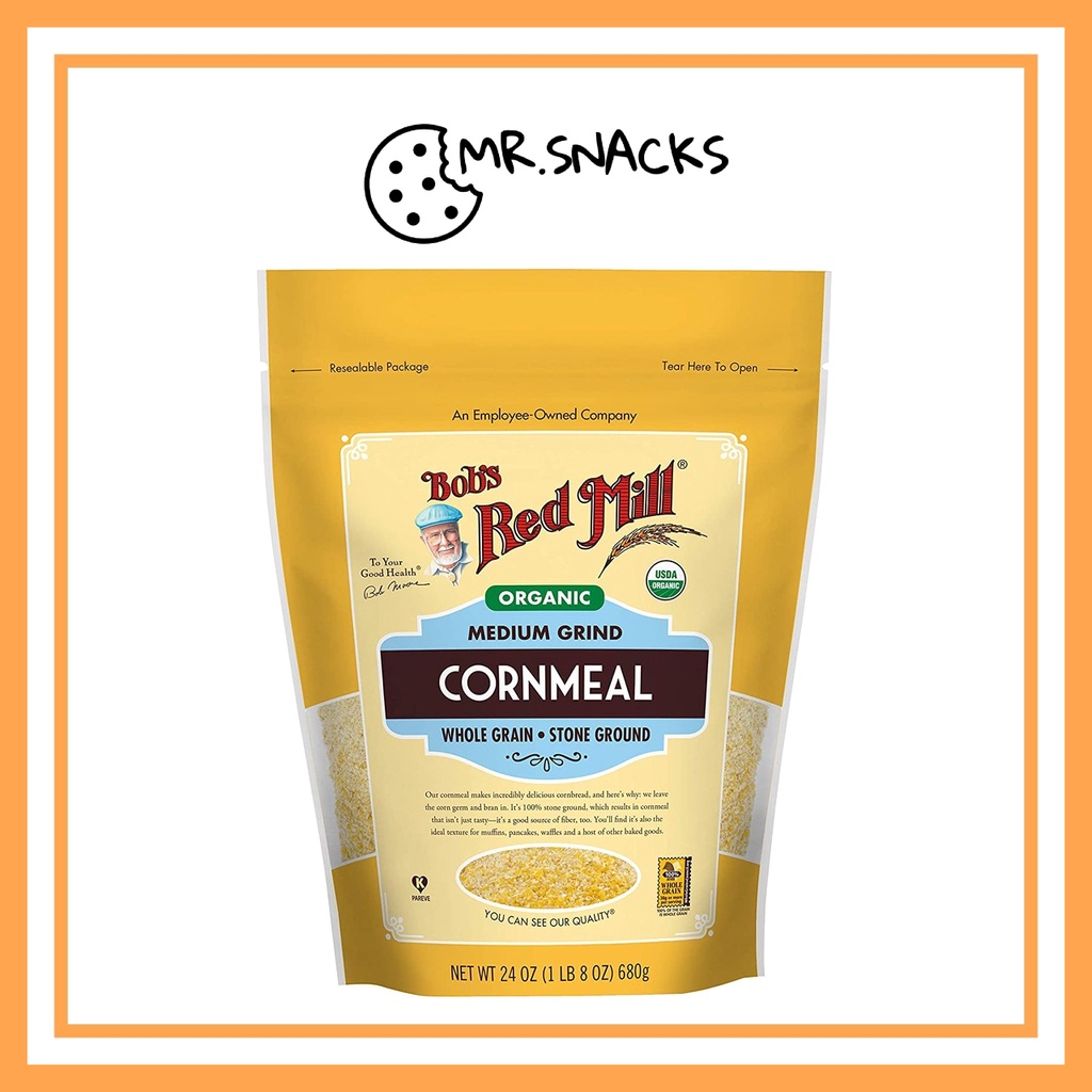 Bob's Red Mill Gluten Free Medium Grind Cornmeal Whole Grain Stone Ground 680g Shopee Malaysia