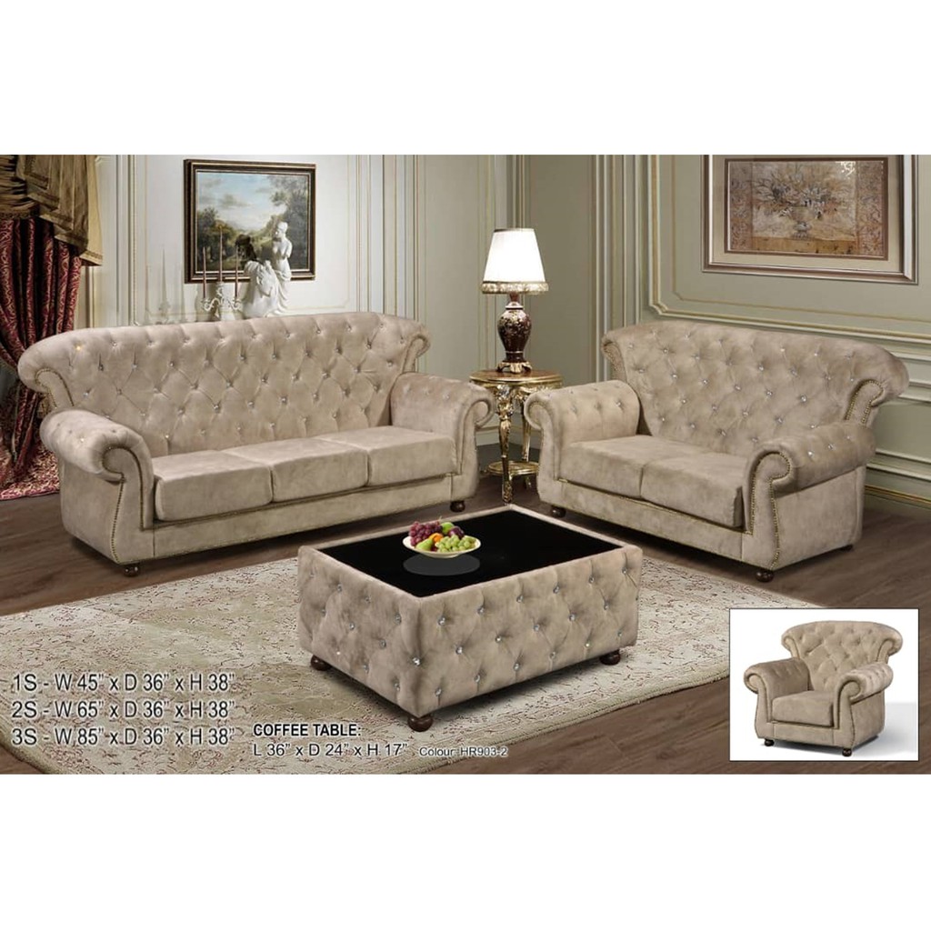 Fabric Chesterfield Sofa Malaysia