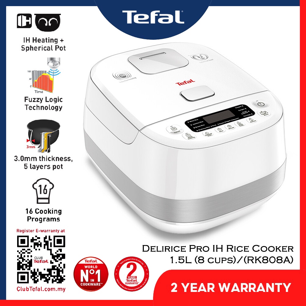 Tefal (RK808) Delirice Pro IH Rice Cooker 1.5L (8 cups) Rice Cooker/Periuk Nasi Shopee Malaysia