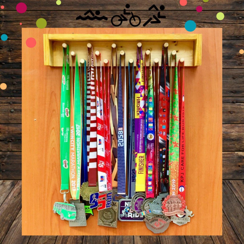 MEDAL HANGER Wooden Medal Hanger Pine Wood Medal Holder Display