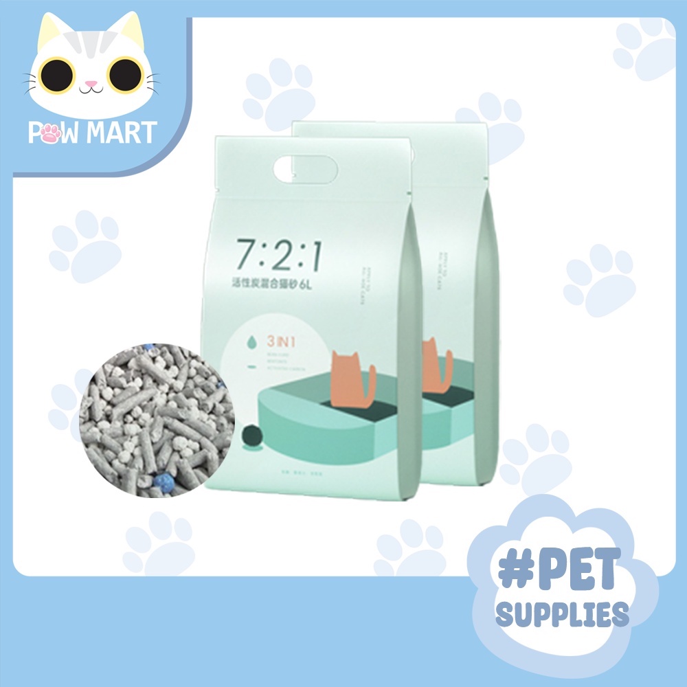 Mixed bentonite cat litter activated carbon original green tea plant cat litter low dust