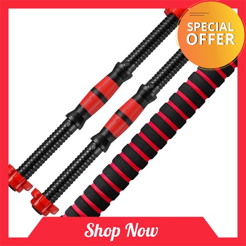 BEST SELLER Threaded Dumbbell Handle Bars Extension Bar Set Adjustable