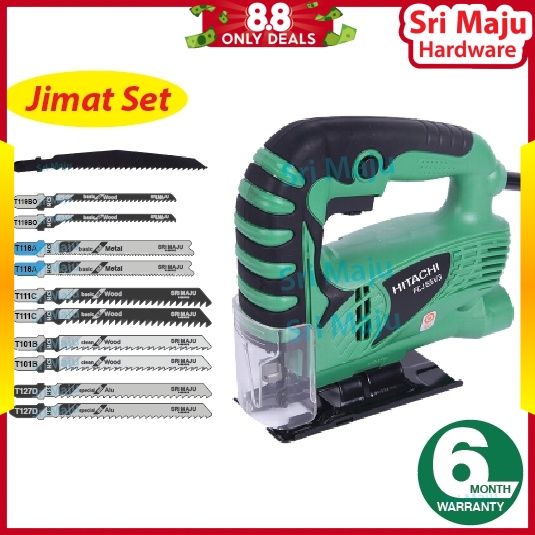 MAJU Hikoki Jigsaw 400W FCJ 65V3 Hitachi Jig Saw Machine Pocket Cutting Mesin Gergaji Jig Potong