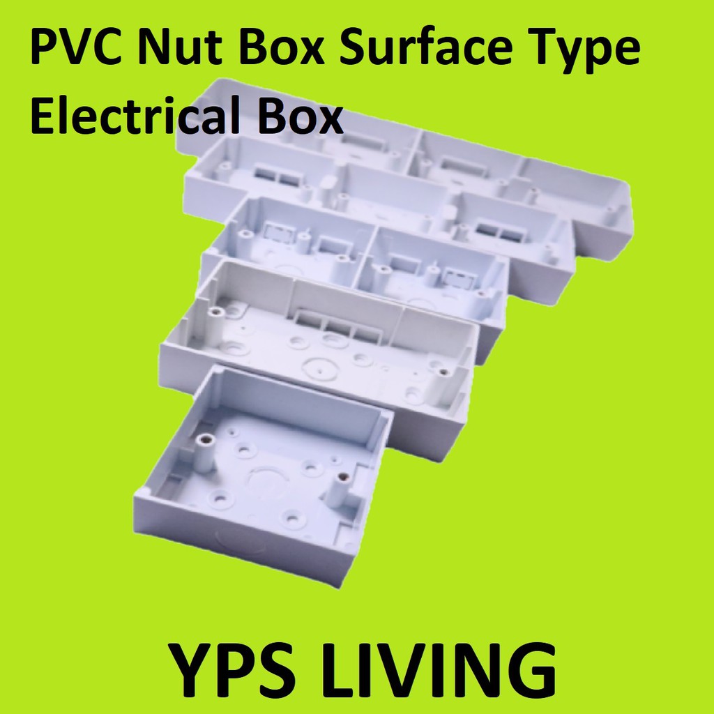 PVC NUT BOX / PVC BOX SURFACE TYPE NUT / ELECTRICAL BOX / WHITE BOX