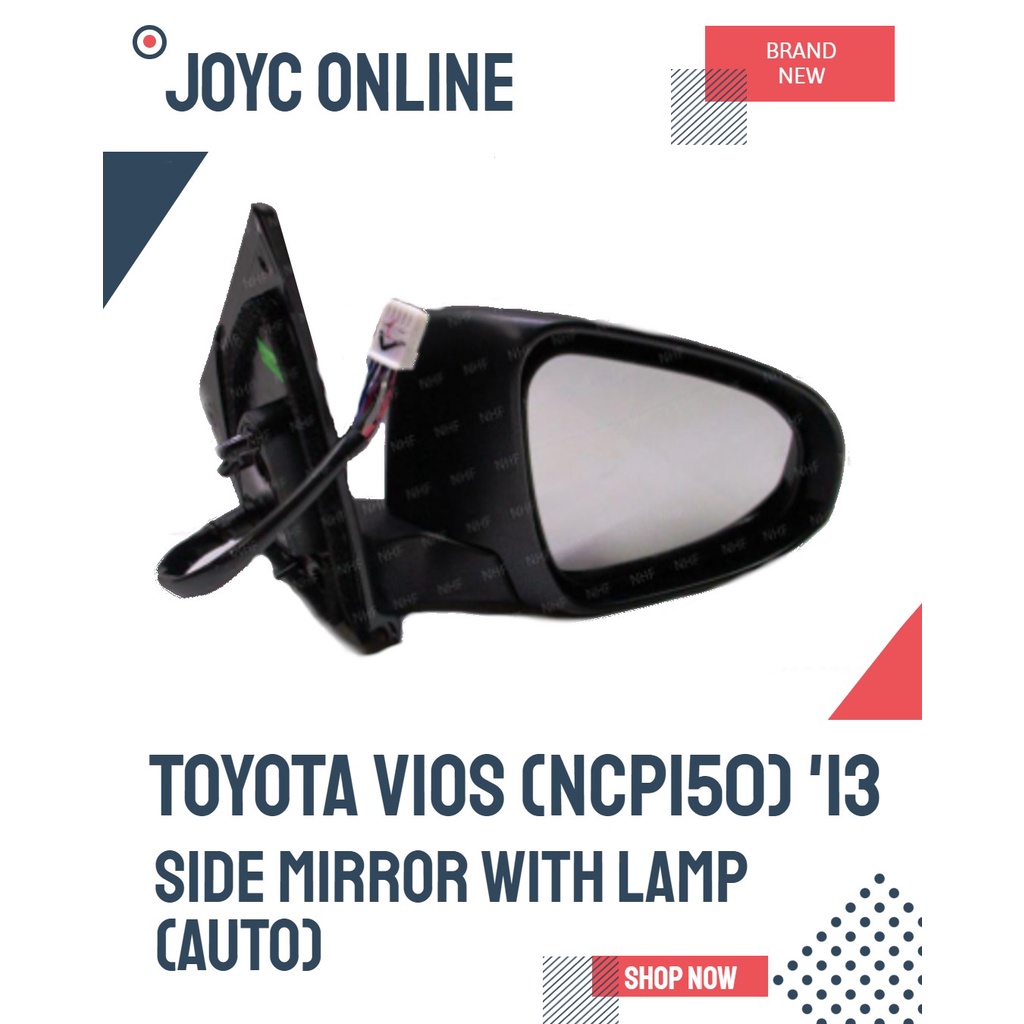 TOYOTA VIOS (NCP150) 2013 DOOR MIRROR SIDE MIRROR WITH LAMP (AUTO