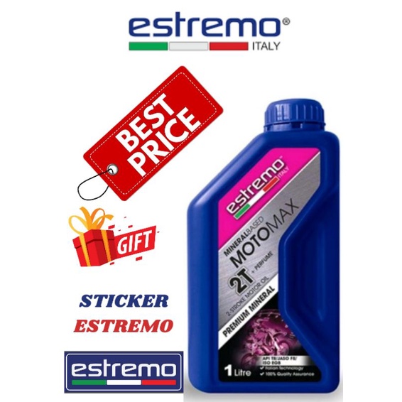 ESTREMO MOTOMAX MINERAL 2TENGINE OIL CARE/Minyak pelincir motor