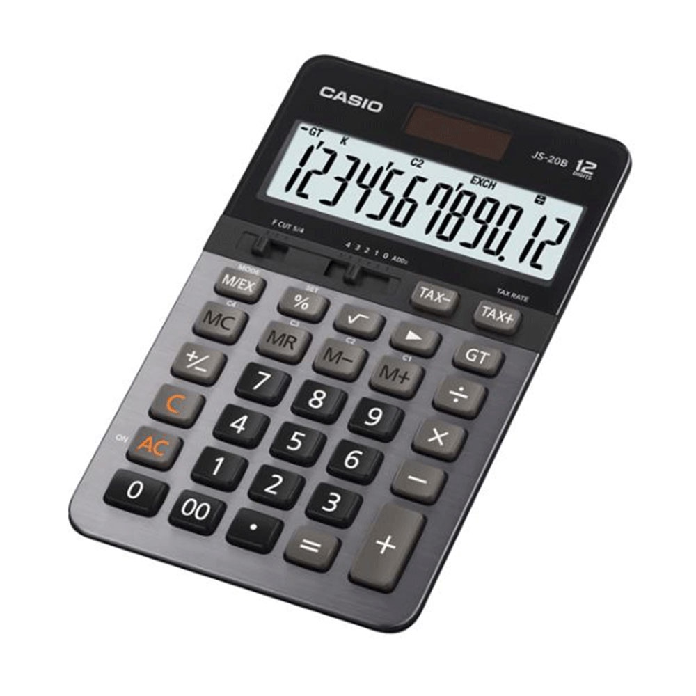 Casio Heavy Duty Calculator 12 Digits, Tax Calculation, Solar