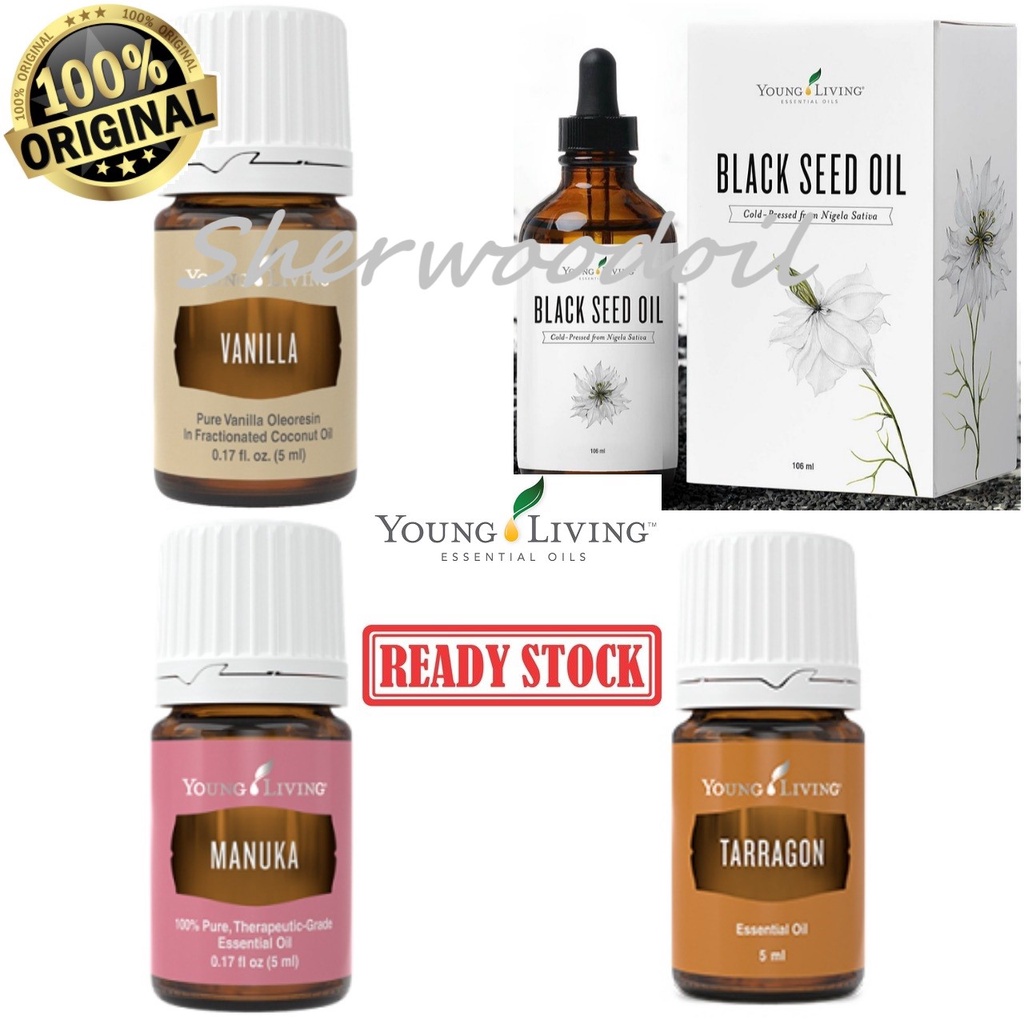 READYSTOCK Young Living YL Vanilla 5ml Black Seed Oil 106ml Manuka 5ml