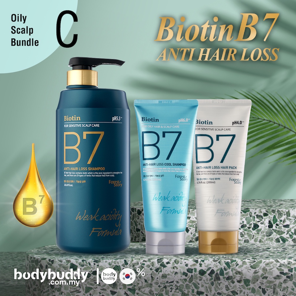 Body Buddy Biotin B7 Anti Hair Loss Sensitive Scalp Oily hair Shampoo